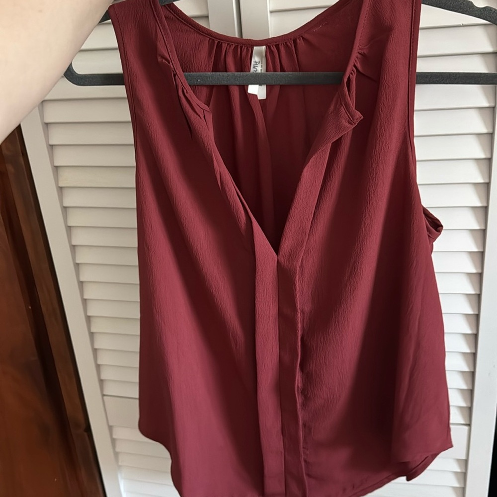 Rust color blouse